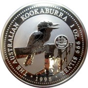 Australia 1 Dollar Kookaburra. Sweden Privy Mark 1998 KM# 362 THE AUSTRALIAN KOOKABURRA 1 OZ. 999 SILVER 1998 coin reverse Australia 1 Dollar Kookaburra. Sweden Privy Mark 1998 KM# 362 THE AUSTRALIAN KOOKABURRA 1 OZ. 999 SILVER 1998 coin reverse
