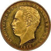 Portugal 10.000 Reis 1878 KM# 520 Kingdom Decimal coinage LUDOVICUS I PORTUG ET ALGARB REX 1884 F A C coin obverse Portugal 10.000 Reis 1878 KM# 520 Kingdom Decimal coinage LUDOVICUS I PORTUG ET ALGARB REX 1884 F A C coin obverse
