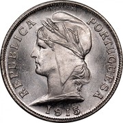 Portugal 10 Centavos 1915 KM# 563 Republic REPUBLICA PORTUGUESA 1915 coin obverse Portugal 10 Centavos 1915 KM# 563 Republic REPUBLICA PORTUGUESA 1915 coin obverse