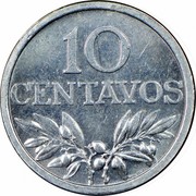 Portugal 10 Centavos 1969 KM# 594 Republic 10 CENTAVOS M. NORTE coin reverse Portugal 10 Centavos 1969 KM# 594 Republic 10 CENTAVOS M. NORTE coin reverse