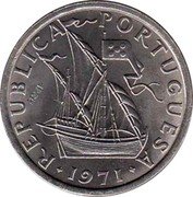 Portugal 10 Escudos 1971 KM# 600 Republic REPUBLICA PORTUGUESA 1973 coin obverse Portugal 10 Escudos 1971 KM# 600 Republic REPUBLICA PORTUGUESA 1973 coin obverse