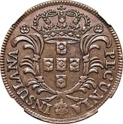 Portugal 10 Reis 10 Reis Jose I 1750 KM# 2 PECUNIA INSULANA coin obverse Portugal 10 Reis 10 Reis Jose I 1750 KM# 2 PECUNIA INSULANA coin obverse