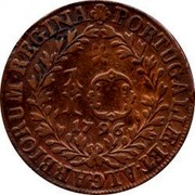 Portugal 10 Reis 1796 KM# 5 Prortuguese Administration Provincial coinage PORTVGALIE.ET.ALGARBIORUM.REGINA 10 1796 coin reverse Portugal 10 Reis 1796 KM# 5 Prortuguese Administration Provincial coinage PORTVGALIE.ET.ALGARBIORUM.REGINA 10 1796 coin reverse