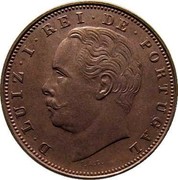 Portugal 10 Reis 1883 KM# 526 Kingdom Decimal coinage D LUIZ I REI DE PORTUGAL coin obverse Portugal 10 Reis 1883 KM# 526 Kingdom Decimal coinage D LUIZ I REI DE PORTUGAL coin obverse