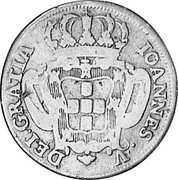 Portugal 10 Reis (X) 1727 KM# 217 Kingdom Milled coinage IOANNES V DEI GRATIA coin obverse Portugal 10 Reis (X) 1727 KM# 217 Kingdom Milled coinage IOANNES V DEI GRATIA coin obverse