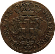 Portugal 10 Reis (X) Jose I 1764 KM# 243.2 JOSEPHUS I DEI GRATIA coin obverse Portugal 10 Reis (X) Jose I 1764 KM# 243.2 JOSEPHUS I DEI GRATIA coin obverse