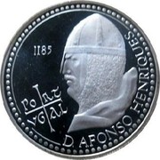 Portugal 100 Esc 800th Anniversary of the Death of King Afonso Henriques 1985 Proof KM# 629a 1185 D.AFONSO HENRIQUES coin reverse Portugal 100 Esc 800th Anniversary of the Death of King Afonso Henriques 1985 Proof KM# 629a 1185 D.AFONSO HENRIQUES coin reverse