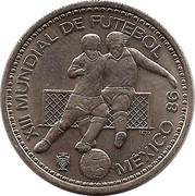 Portugal 100 Escudos 13th World Cup Football 1986 INCM KM# 637 XIII MUNDIAL DE FUTEBOL MÉXICO 86 coin reverse Portugal 100 Escudos 13th World Cup Football 1986 INCM KM# 637 XIII MUNDIAL DE FUTEBOL MÉXICO 86 coin reverse