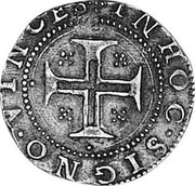 Portugal 100 Reis Filipe III ND LB KM# 17 IN HOC SIGNO VINCES coin reverse Portugal 100 Reis Filipe III ND LB KM# 17 IN HOC SIGNO VINCES coin reverse