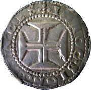 Portugal 100 Reis (Tostao) Afonso VI ND KM# 76 IN HOC.SIGNO.VIN.CES coin reverse Portugal 100 Reis (Tostao) Afonso VI ND KM# 76 IN HOC.SIGNO.VIN.CES coin reverse