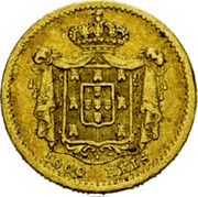 Portugal 1000 Reis 1855 KM# 495 Kingdom Decimal coinage 1000 REIS coin reverse Portugal 1000 Reis 1855 KM# 495 Kingdom Decimal coinage 1000 REIS coin reverse