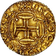 Portugal 1100 Reis (1/4 Moeda) Pedro Prince Regent 1668 KM# 87 IN HOC SIGNO VINCES coin reverse Portugal 1100 Reis (1/4 Moeda) Pedro Prince Regent 1668 KM# 87 IN HOC SIGNO VINCES coin reverse