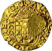 Portugal 1100 Reis Countermarked Coinage ND KM# 453.3 coin reverse