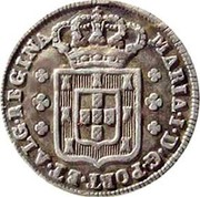Portugal 120 Reis (6 Vintens) ND KM# 286 Kingdom Milled coinage MARIA I D G PORT ET ALG REGINA coin obverse Portugal 120 Reis (6 Vintens) ND KM# 286 Kingdom Milled coinage MARIA I D G PORT ET ALG REGINA coin obverse