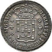 Portugal 120 Reis (6 Vintens) ND KM# 266 Kingdom Milled coinage MARIA I ET PETRUS III D G PORT ET ALG REGES coin obverse Portugal 120 Reis (6 Vintens) ND KM# 266 Kingdom Milled coinage MARIA I ET PETRUS III D G PORT ET ALG REGES coin obverse