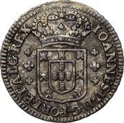 Portugal 120 Reis (6 Vintens) ND KM# 178 Kingdom Milled coinage IOANNES V D G PORT ET ALG REX coin obverse Portugal 120 Reis (6 Vintens) ND KM# 178 Kingdom Milled coinage IOANNES V D G PORT ET ALG REX coin obverse