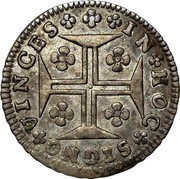 Portugal 120 Reis (6 Vintens) ND KM# 178 Kingdom Milled coinage IN HOC SIGNO VINCES coin reverse Portugal 120 Reis (6 Vintens) ND KM# 178 Kingdom Milled coinage IN HOC SIGNO VINCES coin reverse