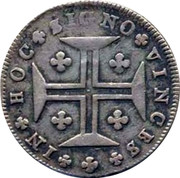 Portugal 120 Reis (6 Vintens) ND KM# 316 Kingdom Milled coinage IN HOC SIGNO VINCES coin reverse Portugal 120 Reis (6 Vintens) ND KM# 316 Kingdom Milled coinage IN HOC SIGNO VINCES coin reverse