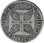 Portugal 120 Reis (6 Vintens) Pedro II ND KM# 143 IN.HOC.SIGNO.VINCES coin reverse Portugal 120 Reis (6 Vintens) Pedro II ND KM# 143 IN.HOC.SIGNO.VINCES coin reverse