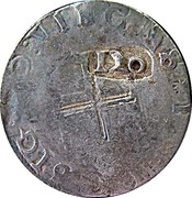 Portugal 120 Reis João IV Countermark issue ND KM# 429.2 coin reverse Portugal 120 Reis João IV Countermark issue ND KM# 429.2 coin reverse