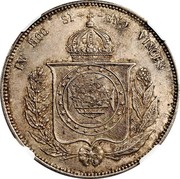 Portugal 1200 Reis ND KM# 21.3 Portuguese Administration Countermarked coinage (1871 Decree) IN HOC SI GNO VINCES coin reverse Portugal 1200 Reis ND KM# 21.3 Portuguese Administration Countermarked coinage (1871 Decree) IN HOC SI GNO VINCES coin reverse