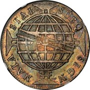 Portugal 1200 Reis ND KM# 29.2 Portuguese Administration Countermarked coinage (1887 Decree) SUBQ SIGN NATA STAB R coin reverse Portugal 1200 Reis ND KM# 29.2 Portuguese Administration Countermarked coinage (1887 Decree) SUBQ SIGN NATA STAB R coin reverse