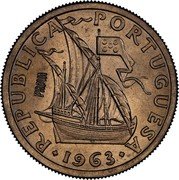Portugal 2 $ 50 1963 KM# 590 Republic REPUBLICA PORTUGUESA 1984 coin obverse Portugal 2 $ 50 1963 KM# 590 Republic REPUBLICA PORTUGUESA 1984 coin obverse