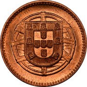 Portugal 2 Centavos 2 Centavo 1918 KM# 568 coin reverse