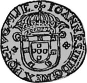 Portugal 2 Cruzados Joao IV 1642 KM# 56 IOANNES III D G REX PORTVGALIE coin obverse Portugal 2 Cruzados Joao IV 1642 KM# 56 IOANNES III D G REX PORTVGALIE coin obverse