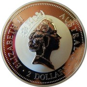Australia 2 Dollars Kookaburra. Ducat 1729 Dutch Republic privy mark 1996 Proof KM# 290.1 ELIZABETH II AUSTRALIA 2 DOLLARS coin obverse Australia 2 Dollars Kookaburra. Ducat 1729 Dutch Republic privy mark 1996 Proof KM# 290.1 ELIZABETH II AUSTRALIA 2 DOLLARS coin obverse
