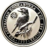 Australia 2 Dollars Kookaburra. Florin 1951 Privy Mark 1995 Proof KM# 261.2 THE AUSTRALIAN KOOKABURRA 2 OZ. 999 SILVER 1995 coin reverse Australia 2 Dollars Kookaburra. Florin 1951 Privy Mark 1995 Proof KM# 261.2 THE AUSTRALIAN KOOKABURRA 2 OZ. 999 SILVER 1995 coin reverse
