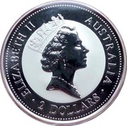 Australia 2 Dollars Kookaburra. Gold Sovereign 1871 Shield privy mark 1998 Proof KM# 363.4 ELIZABETH II AUSTRALIA 2 DOLLARS coin obverse Australia 2 Dollars Kookaburra. Gold Sovereign 1871 Shield privy mark 1998 Proof KM# 363.4 ELIZABETH II AUSTRALIA 2 DOLLARS coin obverse