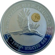 Australia 2 Dollars Kookaburra. Star Pagoda privy mark 1996 Proof KM# 290.5 THE AUSTRALIAN KOOKABURRA 2 OZ. 999 SILVER 1996 coin reverse Australia 2 Dollars Kookaburra. Star Pagoda privy mark 1996 Proof KM# 290.5 THE AUSTRALIAN KOOKABURRA 2 OZ. 999 SILVER 1996 coin reverse