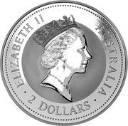 Australia 2 Dollars Kookaburra. Victoria Sovereign Privy Mark 1994 KM# 230.4 ELIZABETH II AUSTRALIA 2 DOLLARS coin obverse Australia 2 Dollars Kookaburra. Victoria Sovereign Privy Mark 1994 KM# 230.4 ELIZABETH II AUSTRALIA 2 DOLLARS coin obverse
