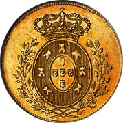 Portugal 2 Escudos 1827 KM# 379 Kingdom Milled coinage coin reverse Portugal 2 Escudos 1827 KM# 379 Kingdom Milled coinage coin reverse