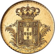 Portugal 2 Escudos 1830 KM# 396 Kingdom Milled coinage coin reverse Portugal 2 Escudos 1830 KM# 396 Kingdom Milled coinage coin reverse
