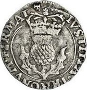 UK 20 Pence Charles I ND (1639-1641) IVSTITIA THRONVM FIRMAT coin reverse UK 20 Pence Charles I ND (1639-1641) IVSTITIA THRONVM FIRMAT coin reverse