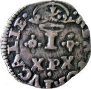 Portugal 20 Reis Joao IV ND KM# 30 REX.PORTVGALIE I X P X coin reverse Portugal 20 Reis Joao IV ND KM# 30 REX.PORTVGALIE I X P X coin reverse