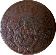 Portugal 20 Reis (Vinten) 1800 KM# 329 Kingdom Milled coinage JOANNES DEI GRATIA coin obverse Portugal 20 Reis (Vinten) 1800 KM# 329 Kingdom Milled coinage JOANNES DEI GRATIA coin obverse