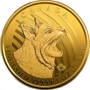 Canada 200 Dollars (Bobcat) CANADA FINE GOLD 99999 1 OZ OR PUR coin reverse Canada 200 Dollars (Bobcat) CANADA FINE GOLD 99999 1 OZ OR PUR coin reverse