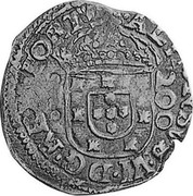 Portugal 200 Reis (1/2 Cruzado) Afonso VI ND KM# 77 ALPHONSVS · VI · D · G · REX · PORTV coin obverse Portugal 200 Reis (1/2 Cruzado) Afonso VI ND KM# 77 ALPHONSVS · VI · D · G · REX · PORTV coin obverse