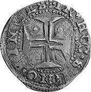 Portugal 200 Reis (1/2 Cruzado) Afonso VI ND KM# 77 IN · HOC · SIGNO · VINCES coin reverse Portugal 200 Reis (1/2 Cruzado) Afonso VI ND KM# 77 IN · HOC · SIGNO · VINCES coin reverse