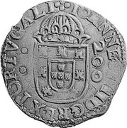 Portugal 200 Reis (1/2 Cruzado) Joao IV ND KM# 51 IOANNES.IIII.D.G.REX.PORTVGALI coin obverse Portugal 200 Reis (1/2 Cruzado) Joao IV ND KM# 51 IOANNES.IIII.D.G.REX.PORTVGALI coin obverse