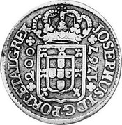 Portugal 200 Reis 1767 KM# 247.3 Kingdom Milled coinage 200 1767 JOSEPHUS I D G PORT ET ALG REX coin obverse Portugal 200 Reis 1767 KM# 247.3 Kingdom Milled coinage 200 1767 JOSEPHUS I D G PORT ET ALG REX coin obverse