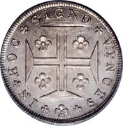 Portugal 200 Reis Maria I 1798 KM# 307 IN HOC SIGNO VINCES coin reverse Portugal 200 Reis Maria I 1798 KM# 307 IN HOC SIGNO VINCES coin reverse