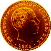 Portugal 2000 Reis 1859 KM# 500 Kingdom Decimal coinage PETRUS V PORTUG ET ALGARB REX 1859 coin obverse Portugal 2000 Reis 1859 KM# 500 Kingdom Decimal coinage PETRUS V PORTUG ET ALGARB REX 1859 coin obverse