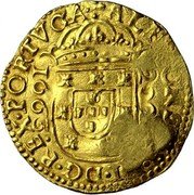 Portugal 2200 Reis Countermarked Coinage ND KM# 454.5 coin reverse