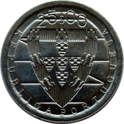 Portugal 25 Escudos 600th Anniversary of the Battle of Aljubarrota 1985 KM# 627 25$00 REPUBLICA PORTUGUESA coin obverse Portugal 25 Escudos 600th Anniversary of the Battle of Aljubarrota 1985 KM# 627 25$00 REPUBLICA PORTUGUESA coin obverse