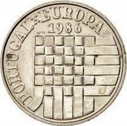 Portugal 25 Escudos Accession to the EEC 1986 Proof KM# 635a PORTUGAL EUROPA INCM 1986 MS coin reverse Portugal 25 Escudos Accession to the EEC 1986 Proof KM# 635a PORTUGAL EUROPA INCM 1986 MS coin reverse