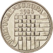 Portugal 25 Escudos Admission to European Common Market 1986 KM# 635 PORTUGAL EUROPA INCM 1986 MS coin reverse Portugal 25 Escudos Admission to European Common Market 1986 KM# 635 PORTUGAL EUROPA INCM 1986 MS coin reverse